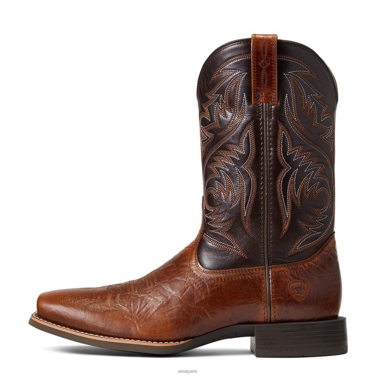 RJ66P80 botte western de berger de sport Ariat chaussure beurre d'arachide Hommes