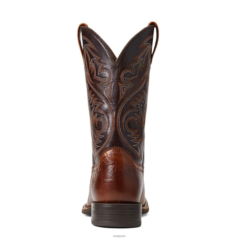RJ66P80 botte western de berger de sport Ariat chaussure beurre d'arachide Hommes