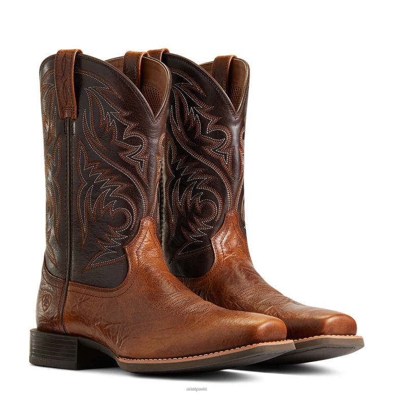 RJ66P80 botte western de berger de sport Ariat chaussure beurre d'arachide Hommes