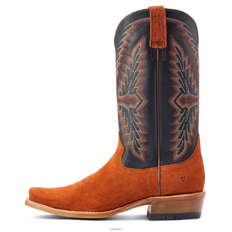 RJ66P82 botte western futurity showman Ariat chaussure ébauche en cuivre foncé Hommes