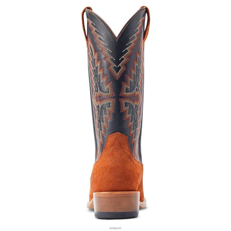 RJ66P82 botte western futurity showman Ariat chaussure ébauche en cuivre foncé Hommes