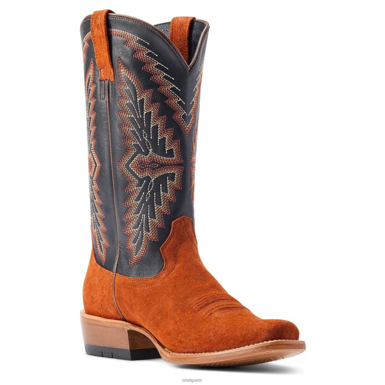 RJ66P82 botte western futurity showman Ariat chaussure ébauche en cuivre foncé Hommes