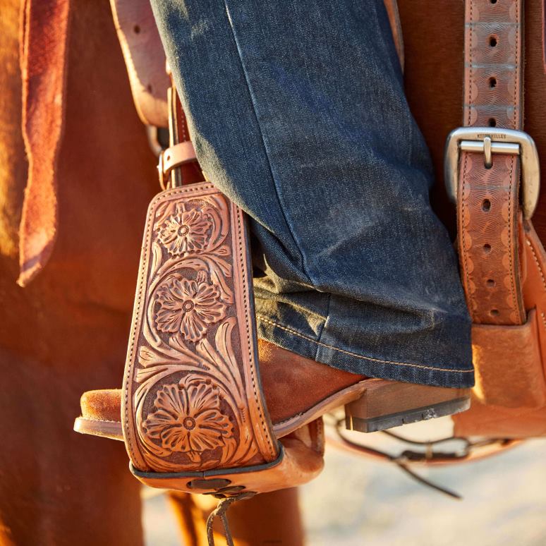 RJ66P82 botte western futurity showman Ariat chaussure ébauche en cuivre foncé Hommes