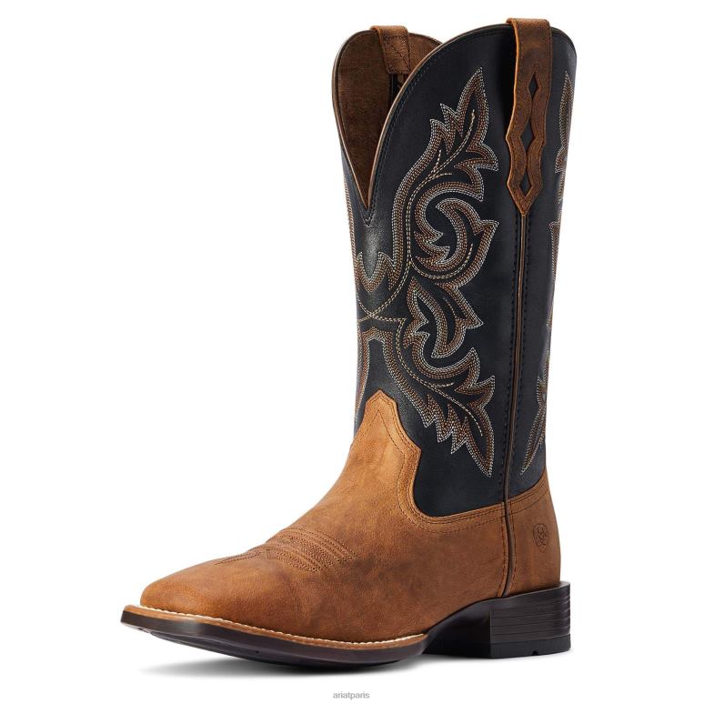 RJ66P84 botte ultra western driver Ariat chaussure croquant à l'oseille Hommes