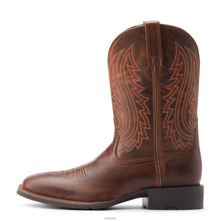 RJ66P87 botte de sport big country western Ariat chaussure chamois aux amandes Hommes