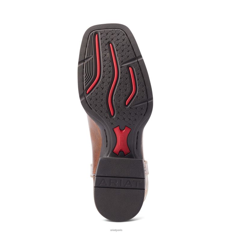 RJ66P87 botte de sport big country western Ariat chaussure chamois aux amandes Hommes