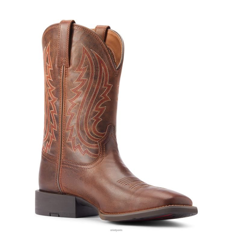 RJ66P87 botte de sport big country western Ariat chaussure chamois aux amandes Hommes