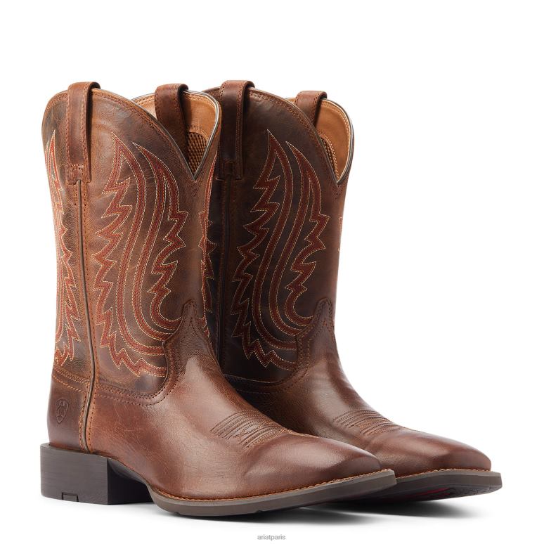 RJ66P87 botte de sport big country western Ariat chaussure chamois aux amandes Hommes