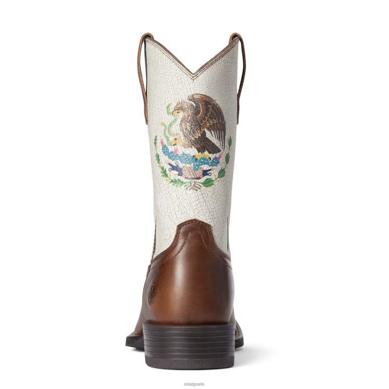 RJ66P88 botte western sport orgullo mexicain Ariat chaussure chocolat Hommes