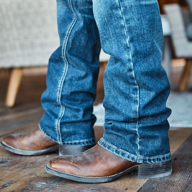 RJ66P88 botte western sport orgullo mexicain Ariat chaussure chocolat Hommes