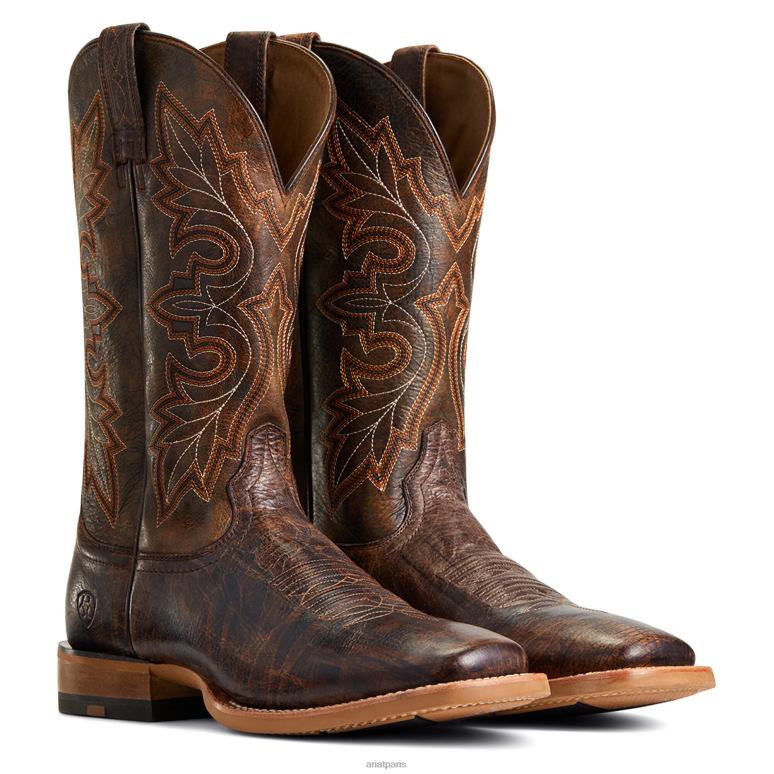 RJ66P93 botte western remarquable Ariat chaussure blé saupoudré Hommes