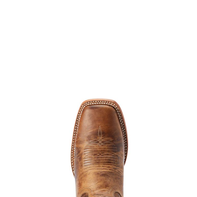 RJ66P9 botte western point ryder Ariat chaussure bronzage sec Hommes