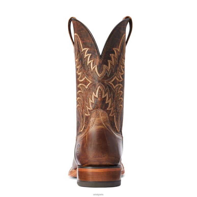 RJ66P9 botte western point ryder Ariat chaussure bronzage sec Hommes