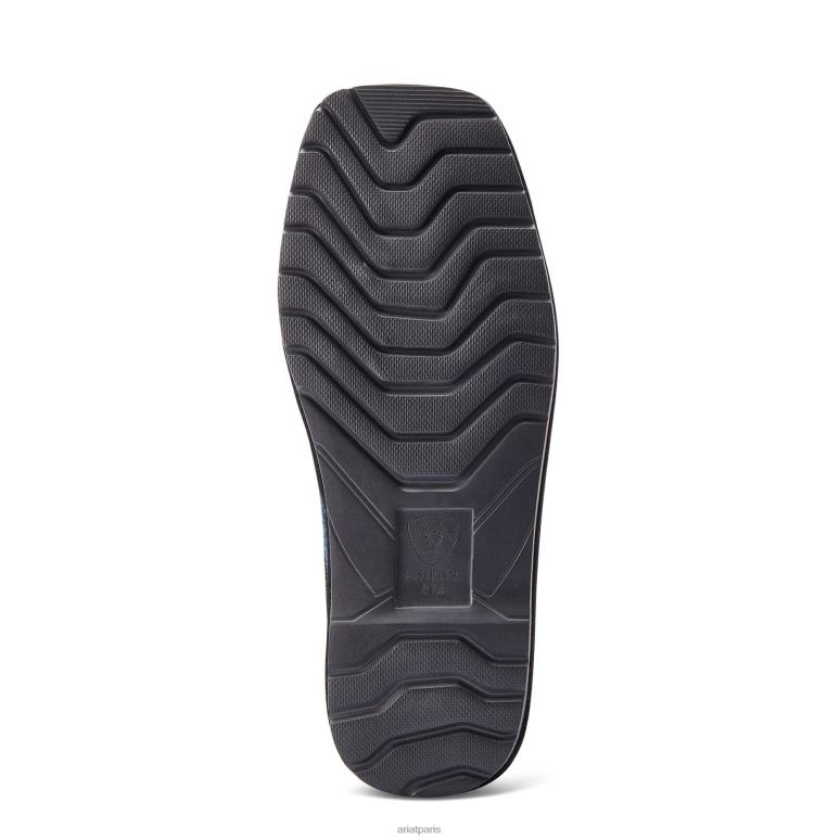 RJ66P466 babouche 93 liberty bout carré Ariat chaussure marine Hommes