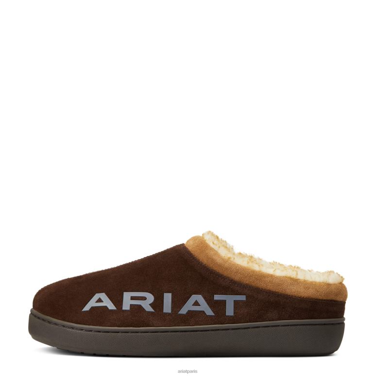 RJ66P469 sabot à capuche à logo Ariat chaussure chocolat Hommes