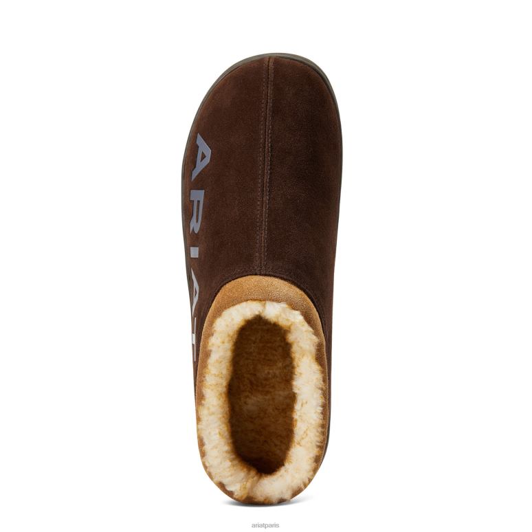 RJ66P469 sabot à capuche à logo Ariat chaussure chocolat Hommes
