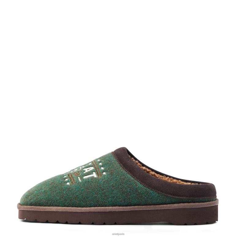 RJ66P474 babouche 93 liberty bout carré Ariat chaussure forêt verte Hommes