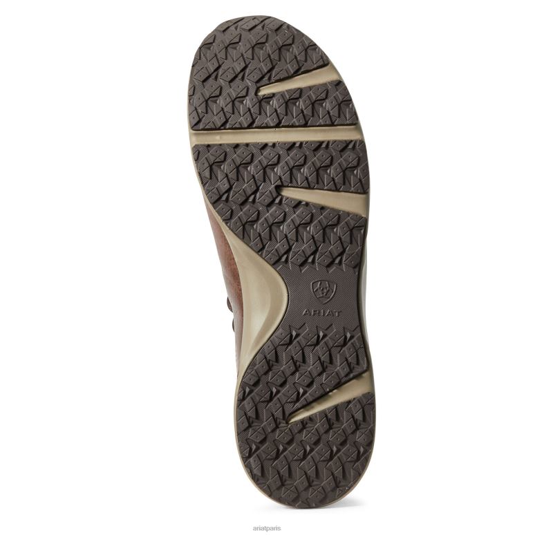 RJ66P447 cracheur de feu Ariat chaussure cow-boy marron Hommes