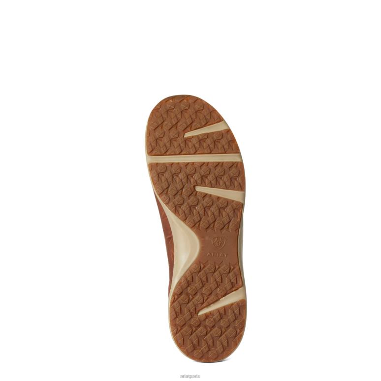 RJ66P455 cracheur de feu Ariat chaussure bronzage plaqué Randy Hommes