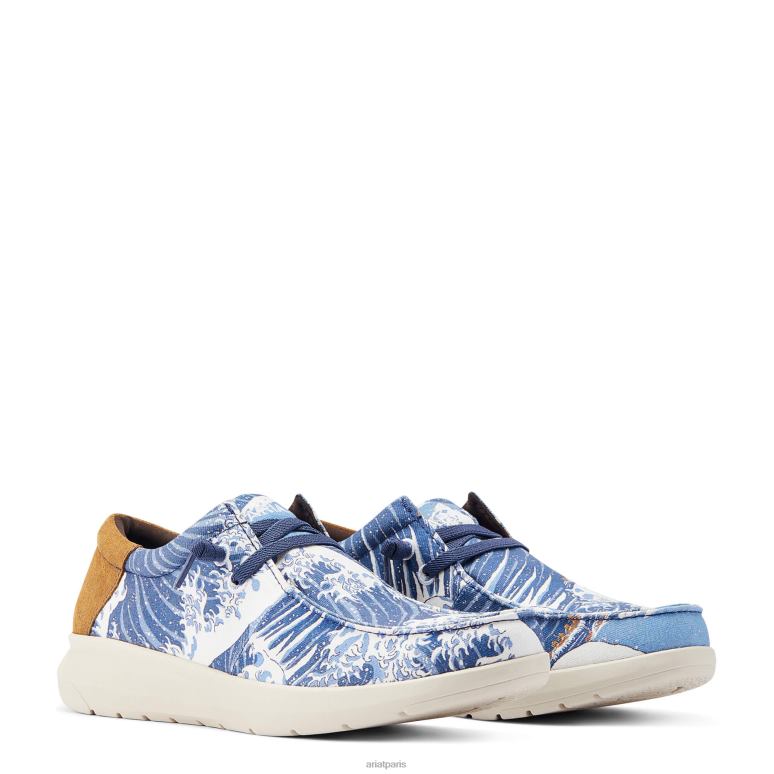 RJ66P456 hilo occidental aloha Ariat chaussure impression alenuihaha Hommes