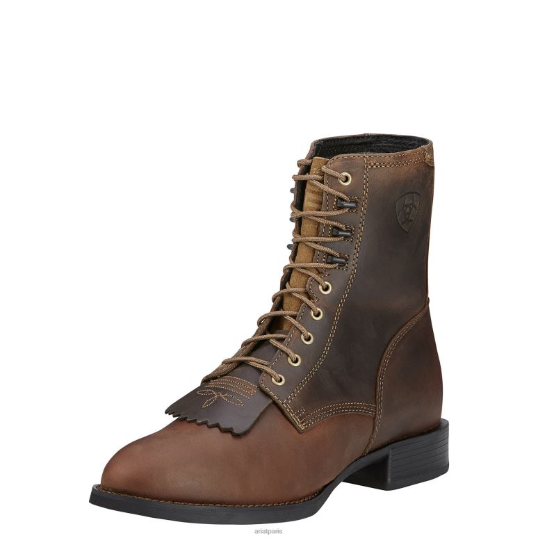 RJ66P78 botte à lacets héritage Ariat chaussure marron vieilli Hommes