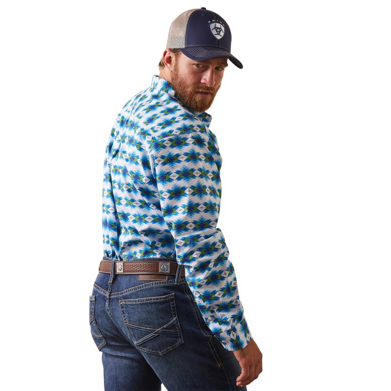 RJ66P1003 chemise levi coupe classique Ariat hauts blanc Hommes