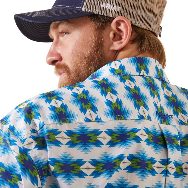 RJ66P1003 chemise levi coupe classique Ariat hauts blanc Hommes