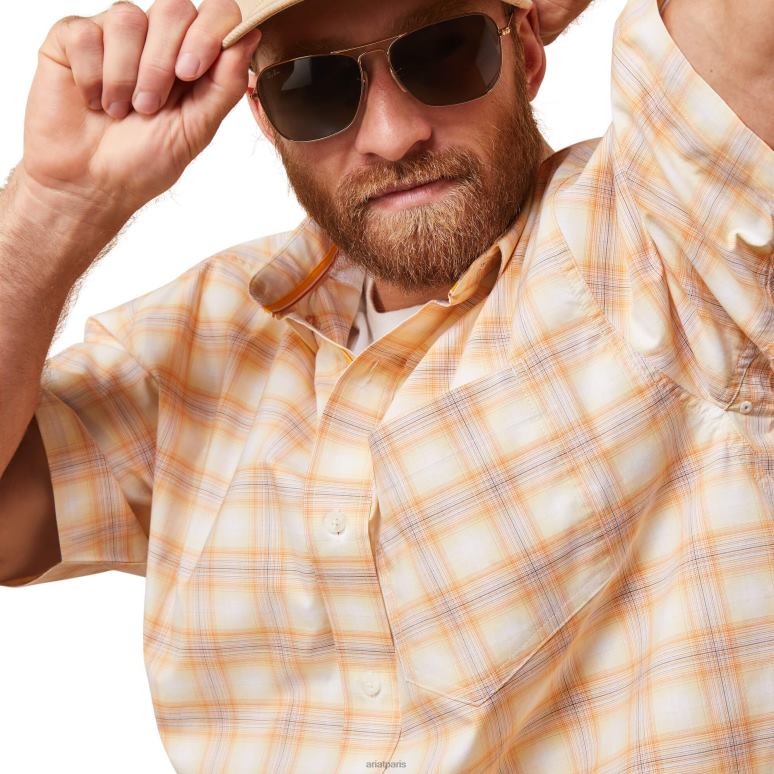 RJ66P1006 chemise coupe classique koa pro series Ariat hauts verge d'or Hommes