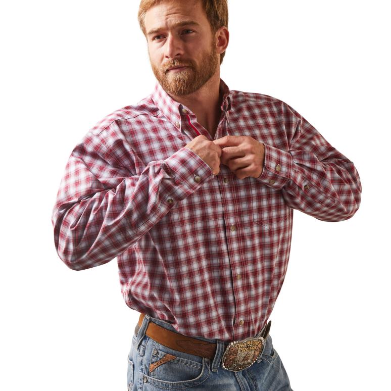 RJ66P1018 chemise coupe classique nikolai série pro Ariat hauts blanc Hommes