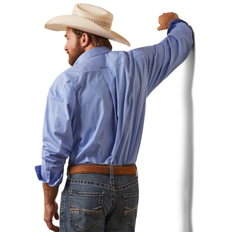 RJ66P1025 chemise coupe classique leo Ariat hauts blanc Hommes