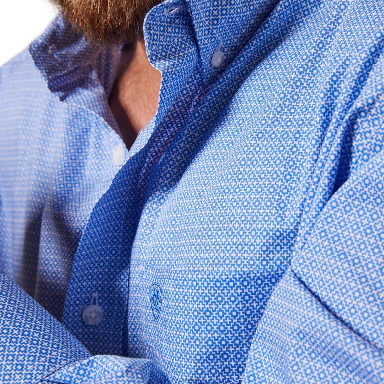 RJ66P1025 chemise coupe classique leo Ariat hauts blanc Hommes