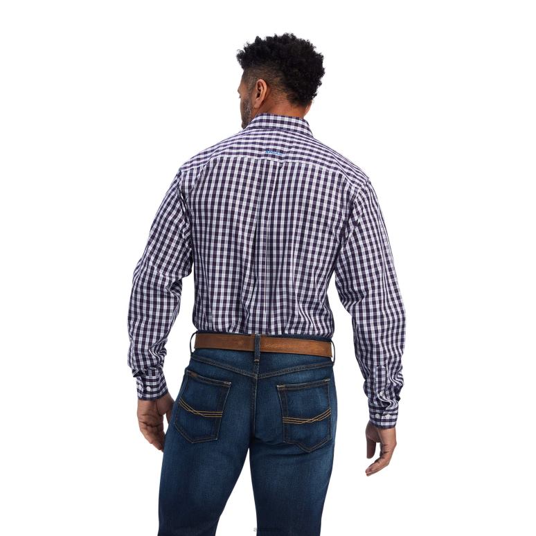 RJ66P1073 chemise ajustée Donny sans plis Ariat hauts blanc Hommes