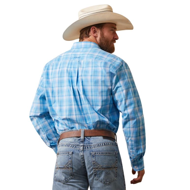 RJ66P1085 chemise coupe classique lyle Ariat hauts blanc Hommes