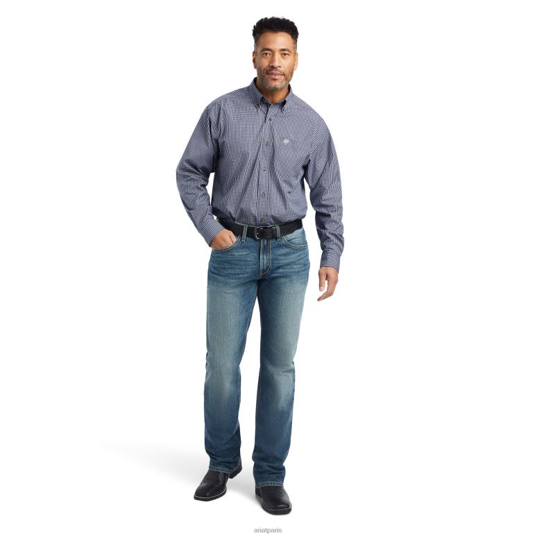 RJ66P1098 chemise coupe classique giovani pro series Ariat hauts caban Hommes