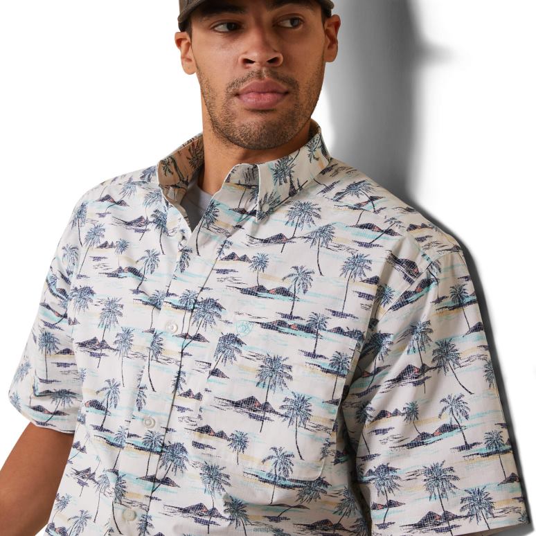 RJ66P1107 chemise coupe classique neymar Ariat hauts blanc Hommes