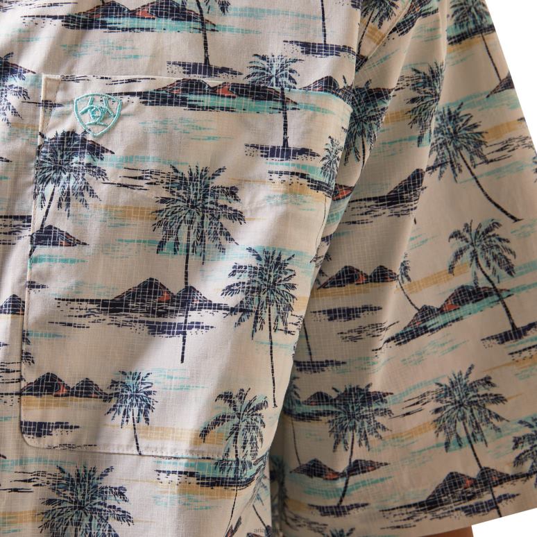 RJ66P1107 chemise coupe classique neymar Ariat hauts blanc Hommes