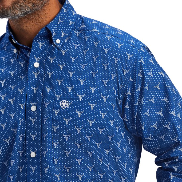 RJ66P1137 chemise coupe classique jai Ariat hauts saphir royal Hommes