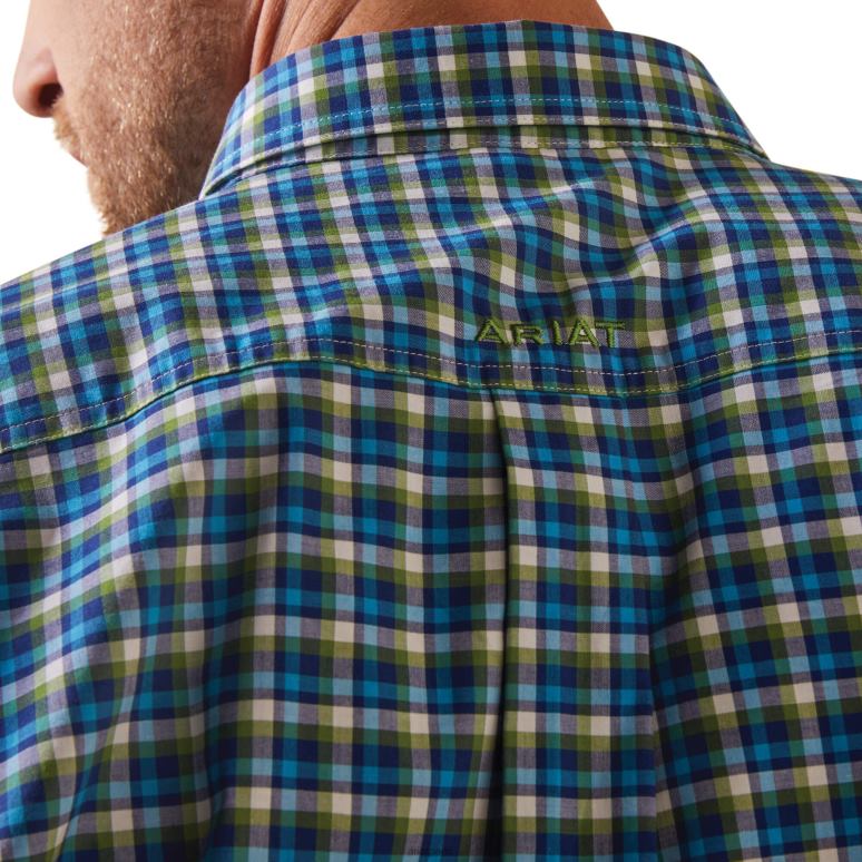 RJ66P1148 chemise coupe classique lincoln pro series Ariat hauts bleu Hommes