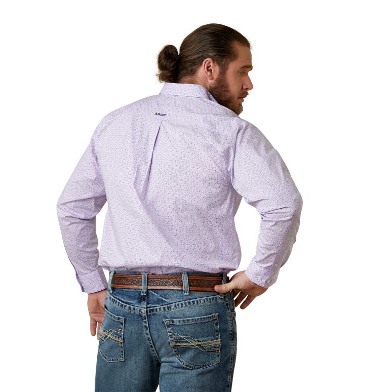 RJ66P1159 chemise coupe classique mccoy Ariat hauts lilas Hommes