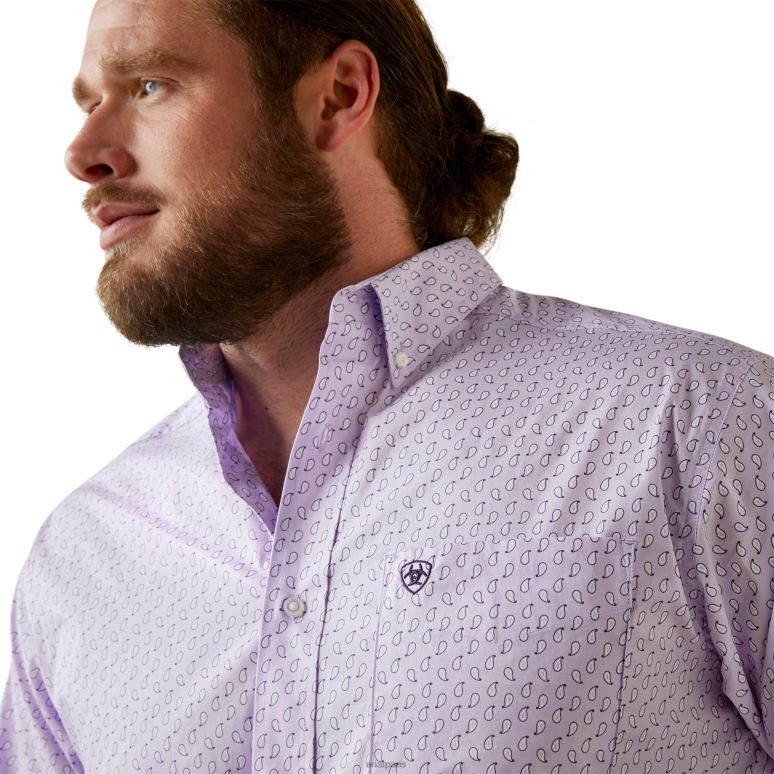 RJ66P1159 chemise coupe classique mccoy Ariat hauts lilas Hommes