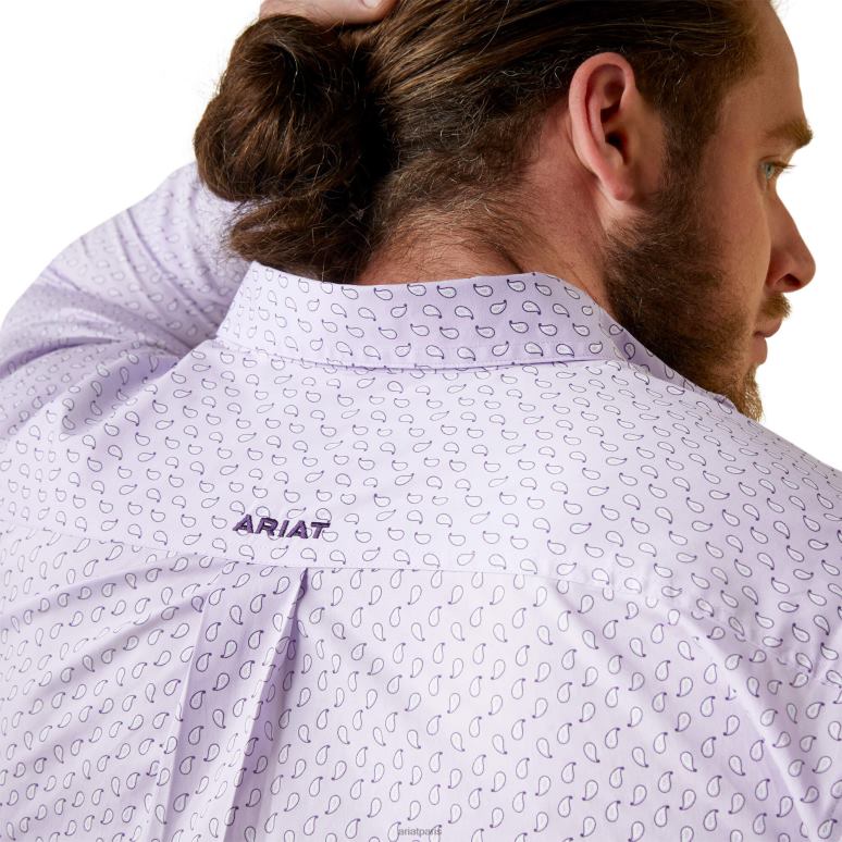 RJ66P1159 chemise coupe classique mccoy Ariat hauts lilas Hommes
