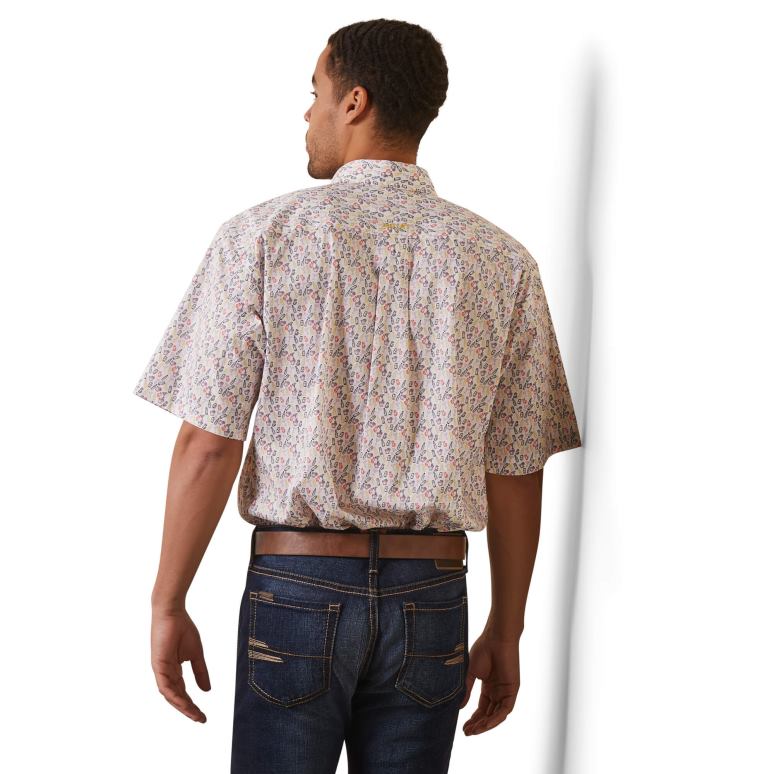 RJ66P1160 chemise coupe classique danon Ariat hauts blanc Hommes