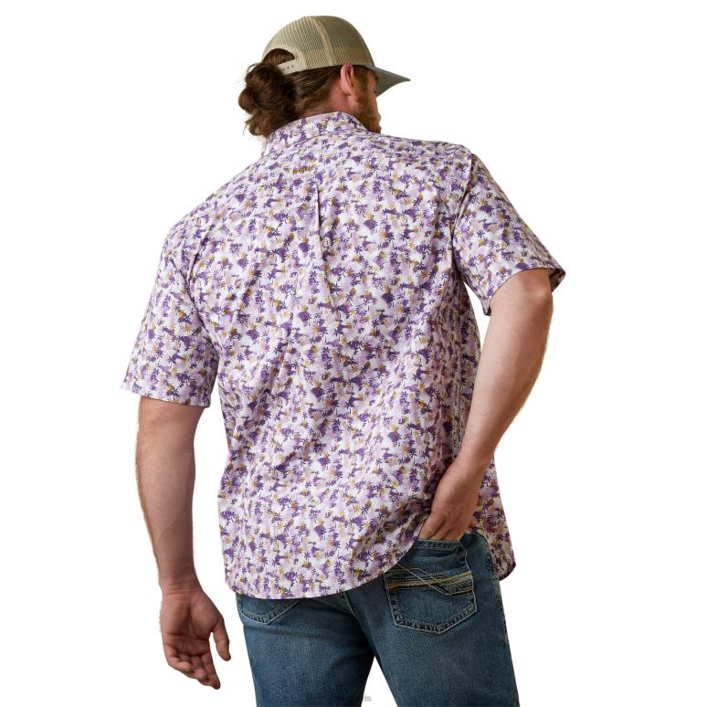 RJ66P1161 chemise coupe classique maximilian Ariat hauts lilas Hommes