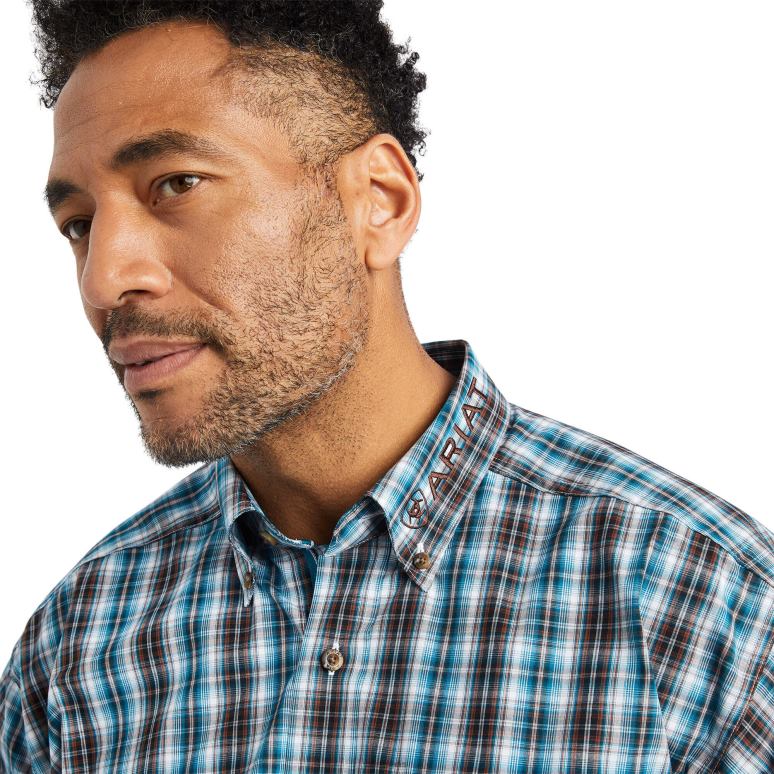 RJ66P1171 chemise coupe classique team cade pro series Ariat hauts profondeur de l'océan Hommes