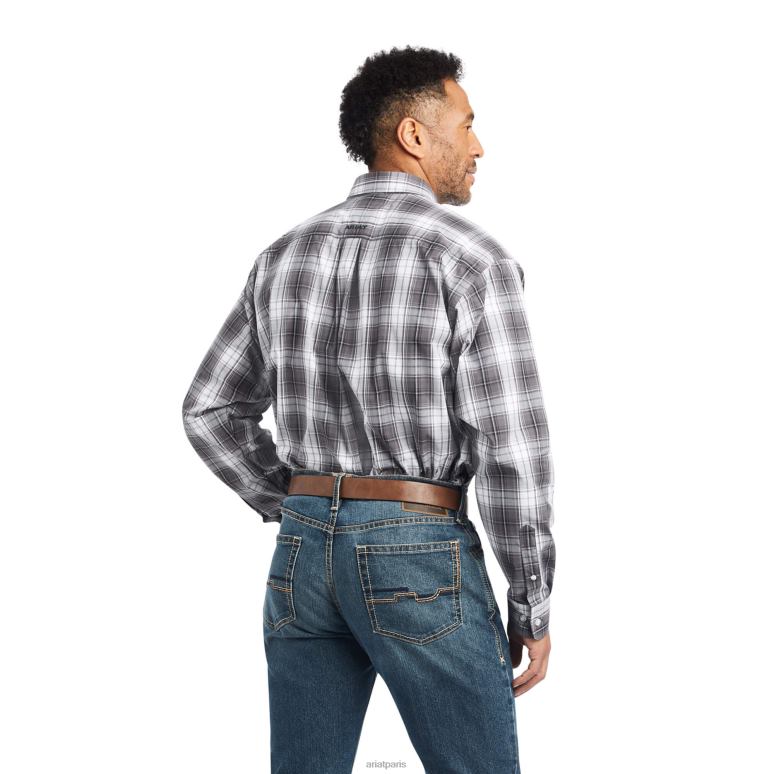 RJ66P1186 chemise coupe classique wallace pro series Ariat hauts blanc Hommes