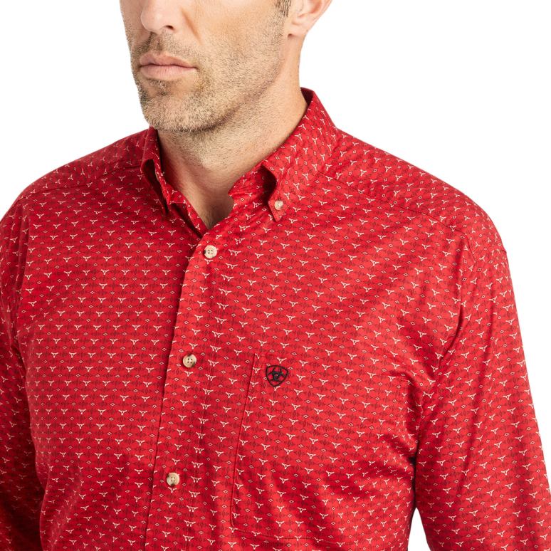 RJ66P1193 chemise coupe classique stretch korbin Ariat hauts samba Hommes