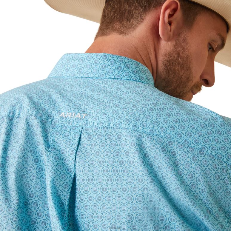 RJ66P1198 chemise coupe classique team caiden Ariat hauts Gulf Stream Hommes