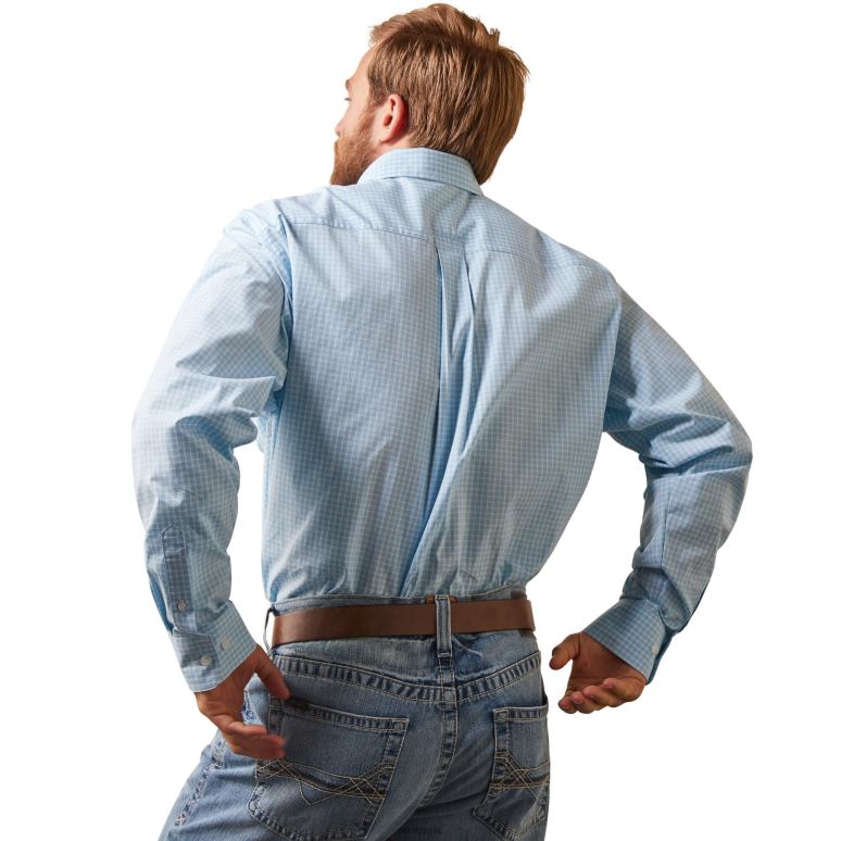 RJ66P1204 chemise coupe classique norton pro series Ariat hauts blanc Hommes