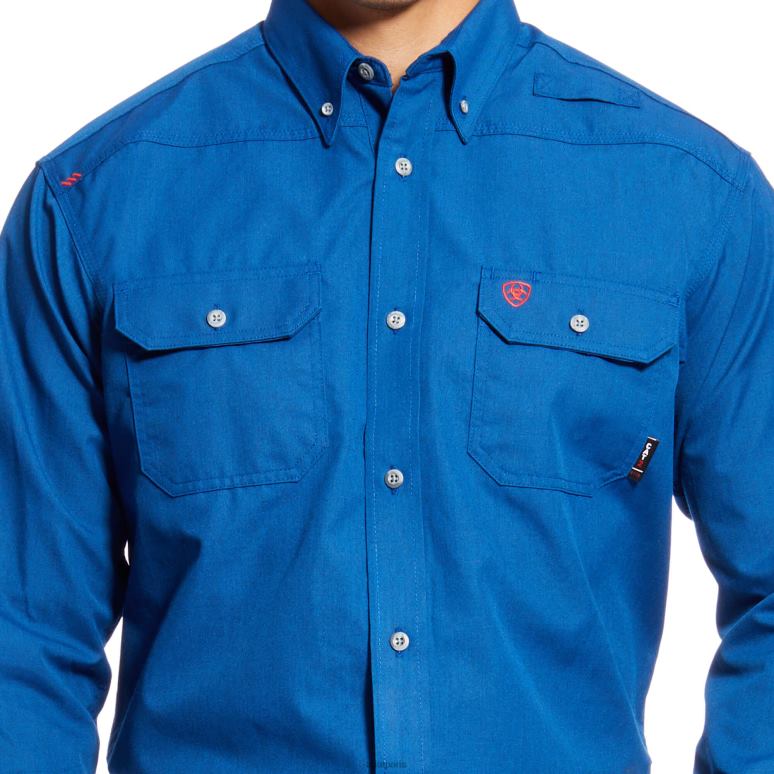 RJ66P1225 chemise de travail légère comme une plume Ariat hauts bleu royal Hommes