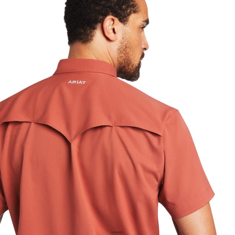 RJ66P1242 chemise ajustée western venttek Ariat hauts Marsala Hommes